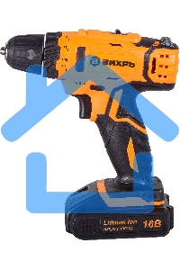 Дрель-шуруповерт Вихрь ДА-16Л-2КА 72/14/49, Аккумуляторная, 16В, 2 АКБ, Кейс