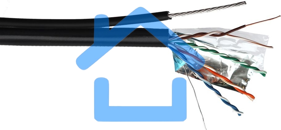 Кабель информационный Lanmaster TWT-5EFTP-UNV-TR кат.5E FTP 4X2X24AWG PE внешний 305м черный