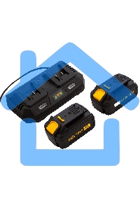 Цепная пила аккумуляторная бесщет. Denzel RCS400-36, Li-ion, 36 В, 4 А·ч, шина 400 мм/ 58610