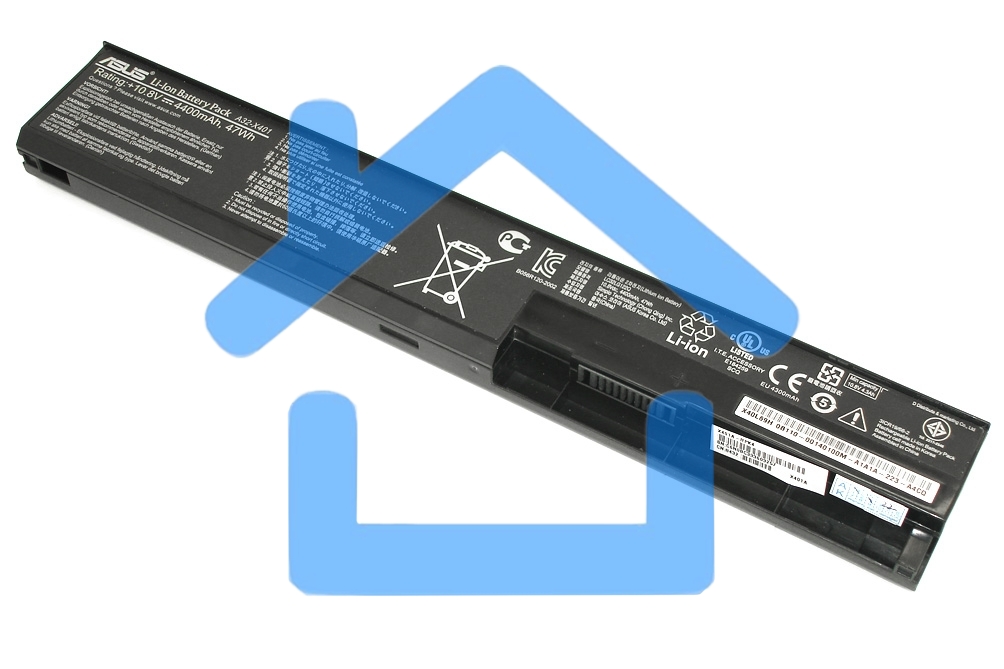 Аккумуляторная батарея для ноутбука Asus X401 10.8V 47Wh черный Orig