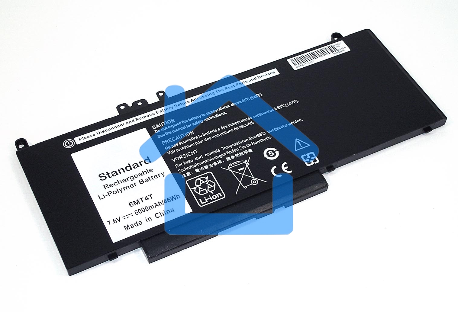 Аккумуляторная батарея для ноутбука Dell Latitude 14-E5470 7.6V 6000mAh черный OEM