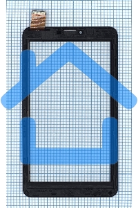 Сенсорное стекло (тачскрин) для Irbis TZ720, черное с рамкой
