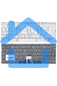 Клавиатура для ноутбука HP Pavilion 14-DV 14-DW серебристая
