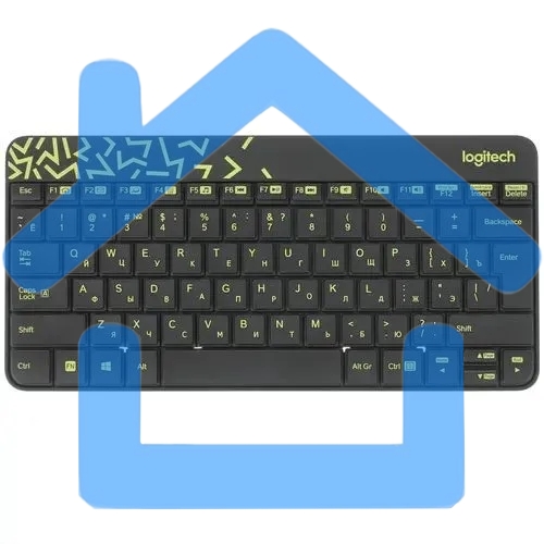 Клавиатура + мышь Logitech Wireless Desktop MK240 Nano Black Retail Combo