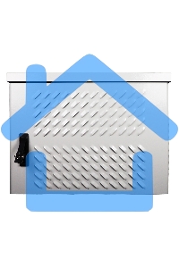 Шкаф уличный всепогодный настен. 18U (600х300), передняя дверь вент. (ШТВ-Н-18.6.3-4ААА)