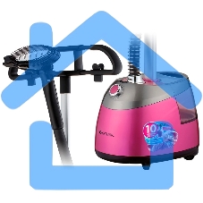 Отпариватель напольный Centek CT-2379 (розовый) 2200Вт, 2.5л БОЛЬШОЙ БАК, 40г/мин,10 режимов, алюм.ш