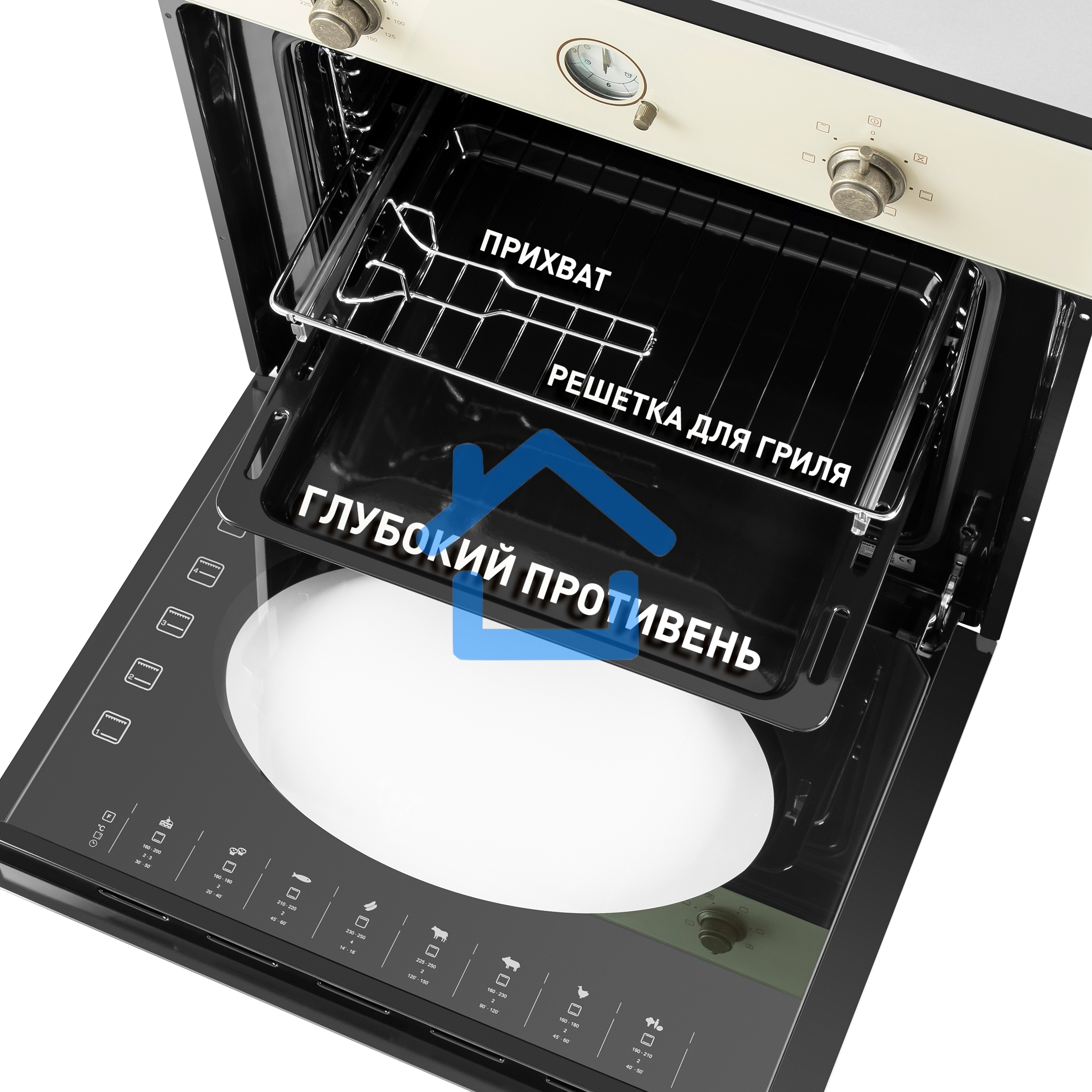 Шкаф духовой электрический Maunfeld EOEFG.566RIB.RT, встраиваемый