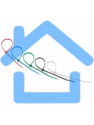 Хомут-стяжкa нeйлонoвая Rexant 250x3,6 мм, цветная, упаковка 25 шт.