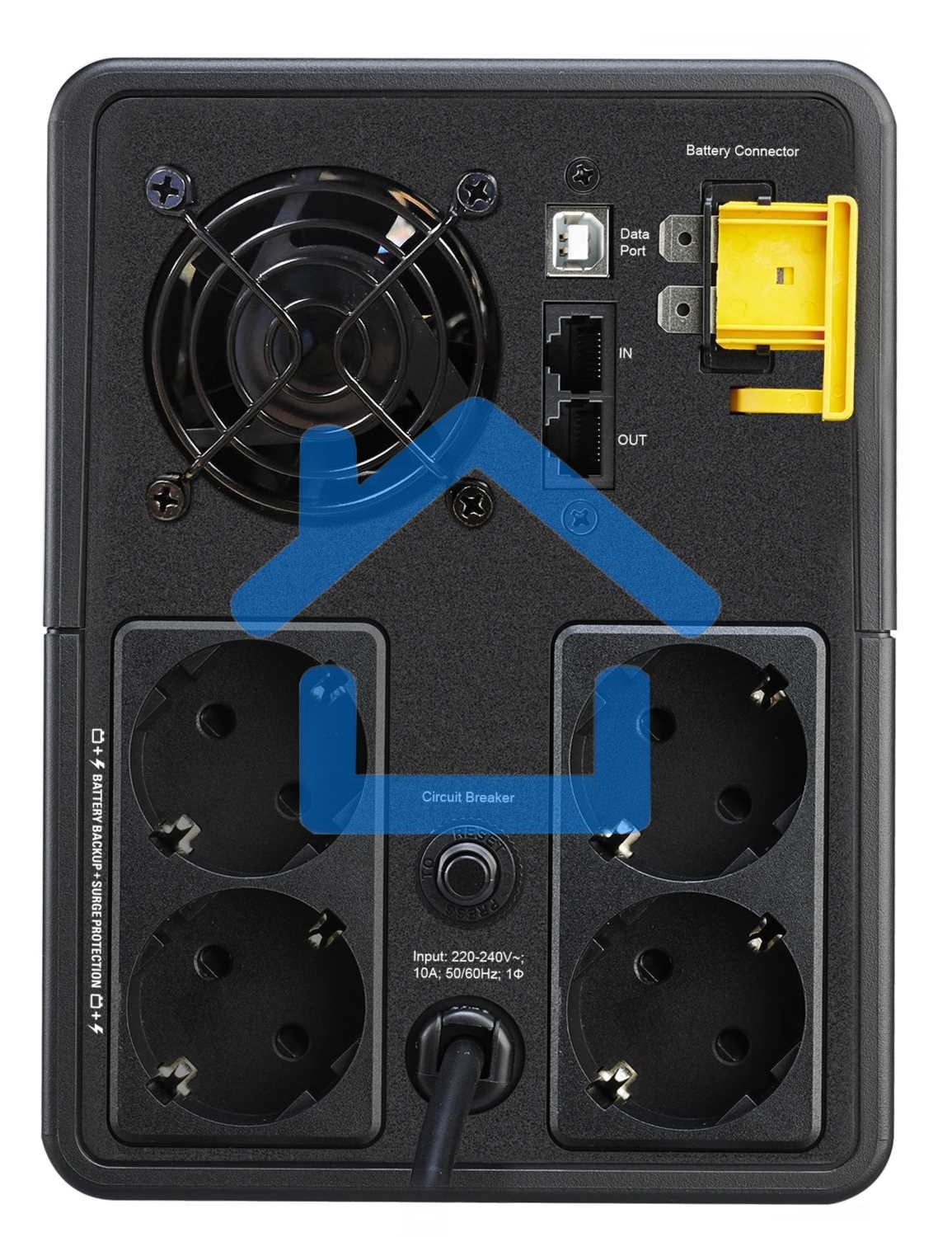 Источник бесперебойного питания APC Back-UPS BX2200MI-GR 1200Вт 2200ВА черный