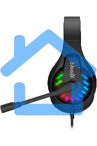 Наушники с микрофоном A4Tech Bloody G230p черный 2м накладные оголовье (G230P)