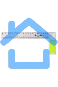 Угольник, 300 мм, металлический Сибртех