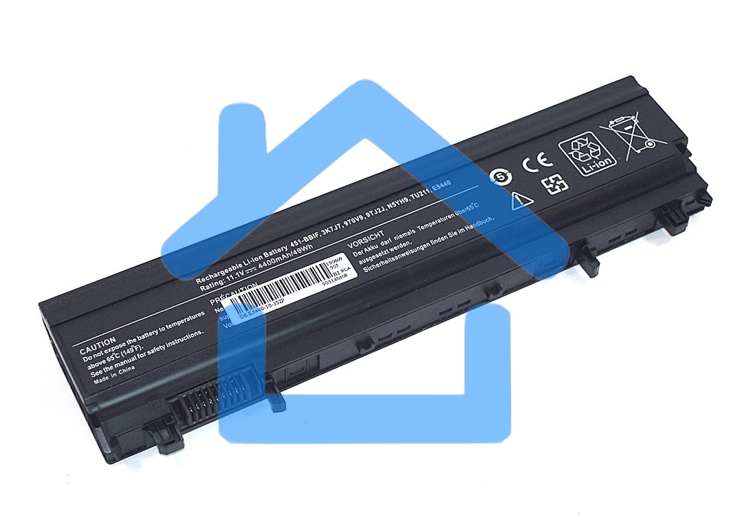 Аккумуляторная батарея для ноутбука Dell E5440 11.1V 4400mAh черный OEM