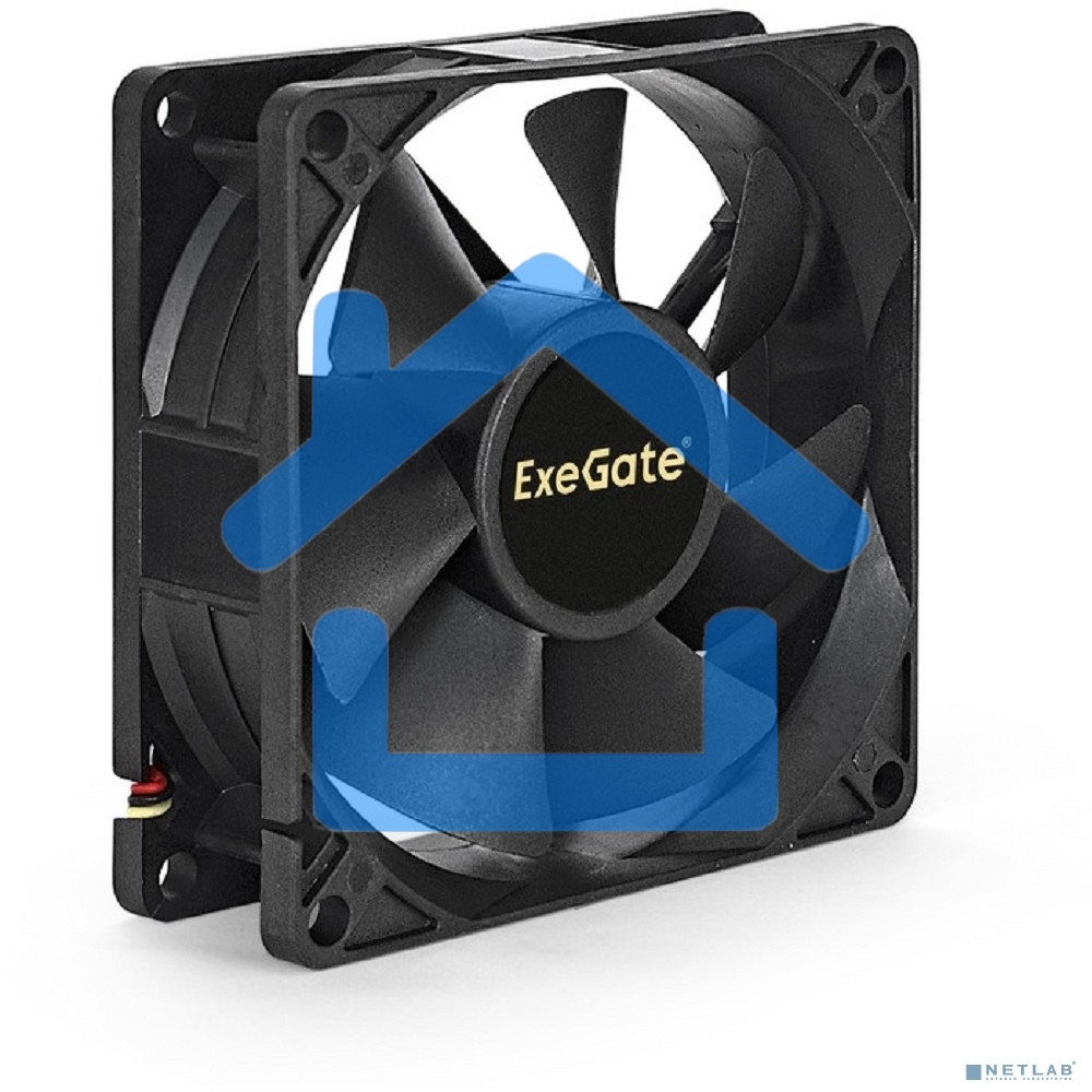 Вентилятор для корпуса ExeGate ExtraPower EP08025S2P черный, 80 мм, 2800 об/мин, 29 дБ, 2 pin