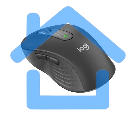 Мышь беспроводная Logitech Signature M650 графитовый, 4000 dpi, радиоканал, Bluetooth, USB, кнопки - 5