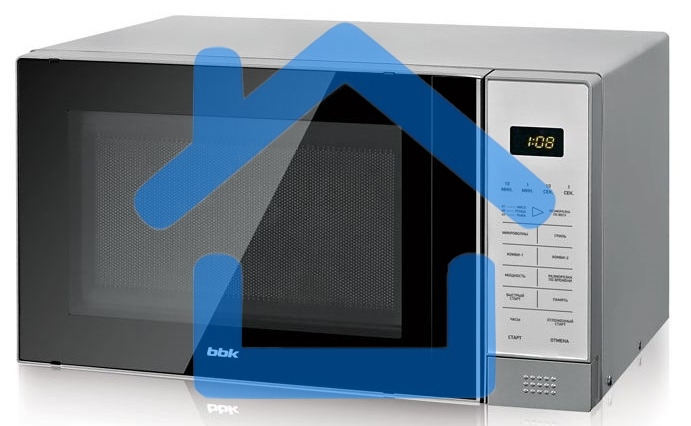 Микроволновая печь BBK 20MWG-736S/BS серебристый/черный, 20 л, 700 Вт, сенсор