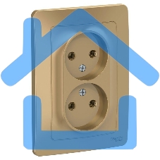 Розетка 2-м СП BLANCA 16А 250В без шторок без заземл. титан SchE BLNRS000024 Розетка 2-м СП BLANCA 16А 250В без шторок без заземл. титан SchE BLNRS000024