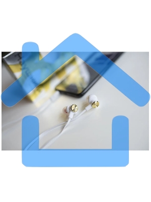 Наушники вакуумные AUX разъём с МК без рег.громкости длина 1.2м More choice P42 (White Gold)