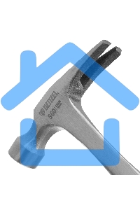 Молоток-гвоздодер Denzel 560 г, цельнометаллический, двухкомпонентная рукоятка