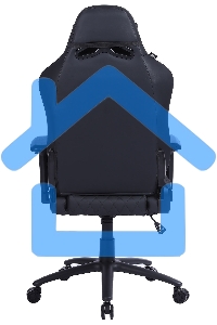 Кресло игровое Cactus CS-CHR-130-M, массажное, с подголовником, черный