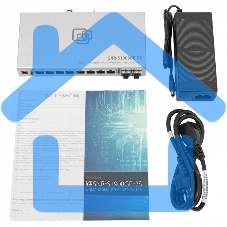 Коммутатор SNR SNR-S1908GP-2S, 1Гбит/с, количество портов 8 шт, (L2)