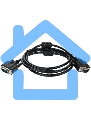 Кабель для монитора VGA (M) -) VGA (M), 1,5 м, TV-COM (QCG341AD-1.8M), ферритовые кольца