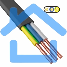 Кабель силовой медный ВВГ-Пнг(А)-LS 3x4 мм² 100 м, ГОСТ 31996-2012, ТУ 16.К71-310-2001