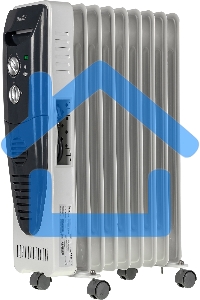 Обогреватель масляный Ballu Turbo BOH/TB- 09FH 2000 (9 секций) белый, 2000 Вт, 28 м2, термостат