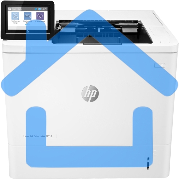 Принтер лазерный HP LaserJet Enterprise M612dn (7PS86A), A4, ч/б, печ. до 71 стр/мин., 1200 x 1200 dpi, USB, RJ-45, Air Print, Mopria