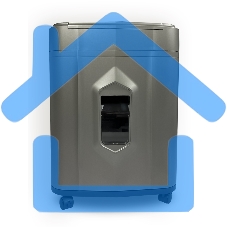 Шредер Heleos АП23-5 серый/серебристый с автоподачей (секр.P-5) фрагменты 145лист. 23лтр. скрепки скобы пл.карты