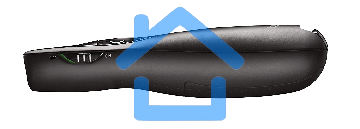 Презентер Logitech R400 черный, радиоканал, USB, кнопки - 5