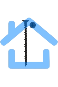 Саморез гипсокартон-металл KRANZ 3,5х55, пакет (500 шт/уп)