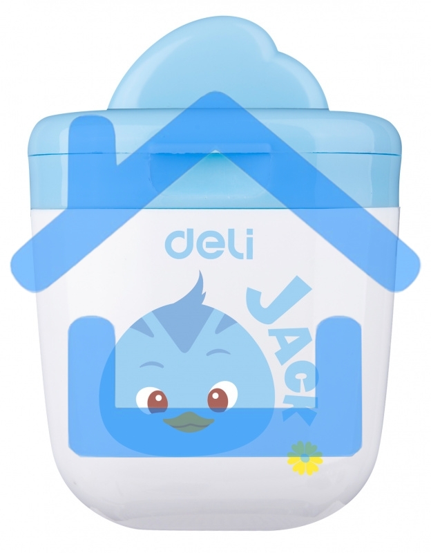 Точилка для карандашей ручная Deli ER01300, 1 отверстие, пластик, ассорти, дисплей