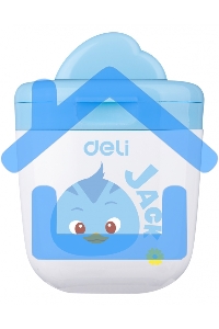 Точилка для карандашей ручная Deli ER01300, 1 отверстие, пластик, ассорти, дисплей