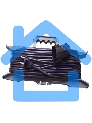 Удлинитель сварочный GLANZEN ER-20-010 силовой 20м на рамке штепсель-гнездо ПВС 2*2.5 20м