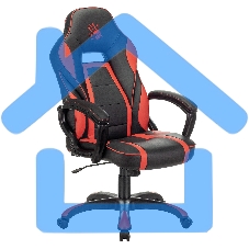 Кресло игровое A4Tech Bloody GC-350 черный/красный эко.кожа крестовина