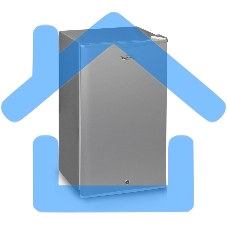 Холодильник Бирюса Б-M90 металлик однокамерный 93л