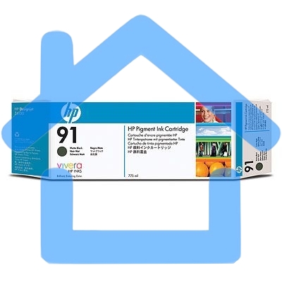 Картридж струйный HP №91 C9464A черный матовый для HP DJ Z6100 (775мл)