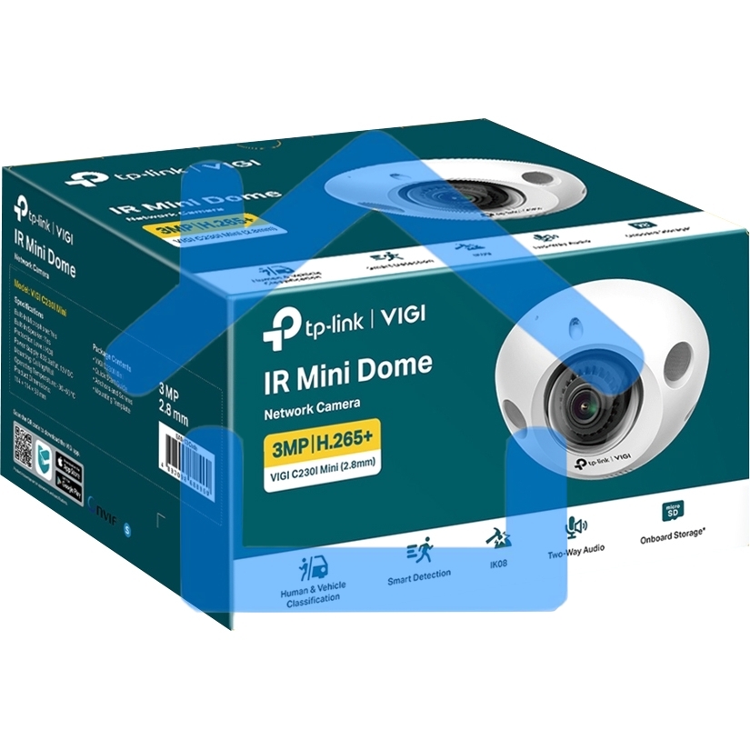 Компактная купольная IP-камера VIGI C230I Mini(2.8мм) 3 Мп