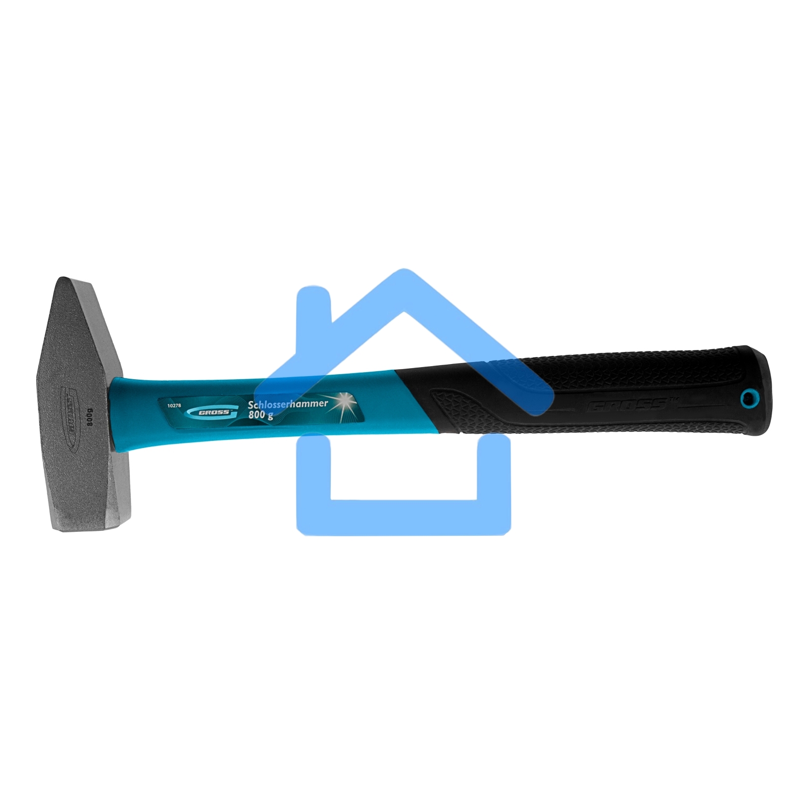 Молоток слесарный GROSS 10278800г квадратный боек фибергласовая обрезиненная рукоятка