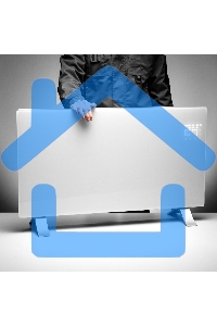 Конвектор Denzel OptiPrime-2000 белый, 2000 Вт, 25 м2, термостат, дисплей, WiFi