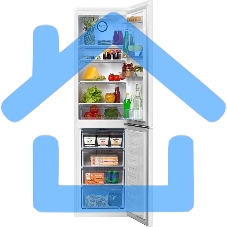 Холодильник Beko B1RCNK332W белый двухкамерный 200/100л морозилка снизу, No Frost