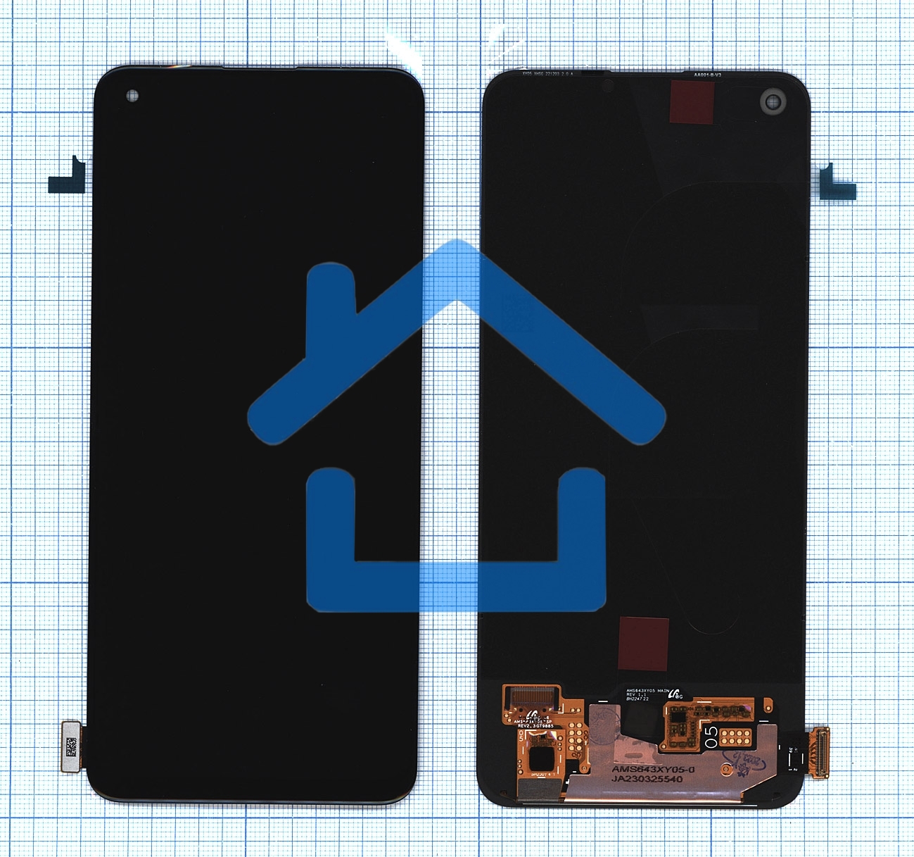 Дисплей для Realme 8 4G в сборе с тачскрином (orig lcd) черный