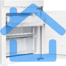 Встраиваемый холодильник Kuppersberg RBN 1970, High-Tech, объем 341 л, скользящий фасад, электронное управление, No Frost, антибактериальный пластик, звуковой сигнал при открытой дверце, перенавешиваемые двери, LED освещение, уровень шума 41 дБ, энергоэфф