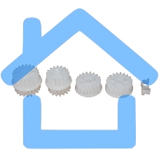 Комплект шестерен печки HP LJ P3005/M3027/M3035 (RU5-0956+RU5-0957+RU5-0958+RU5-0959) (CB414-67923)