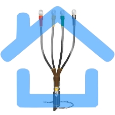 Муфта кабельная концевая внутренней установки 1кВ КВТпН 4х(35-50мм) с болтовыми наконечниками Нева-Транс Комплект 22020034