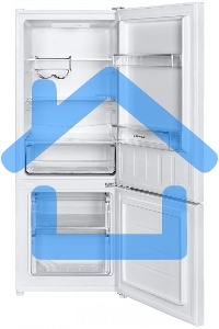 Холодильник Maunfeld MFF144SFW белый глянц. двухкамерный 154/52л морозилка снизу, ручная разморозка