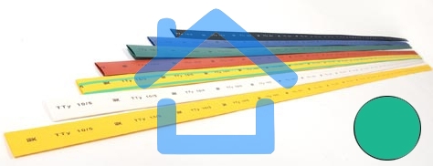 Термоусадочная трубка ТТУ 12/6 зеленая 1 м UDRS-D12-1-K06 IEK