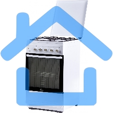 Плита газовая Flama N FG 24236 W белый, конфорок 4 газовых, духовка 50 л, 50 см x 85 см x 60 см