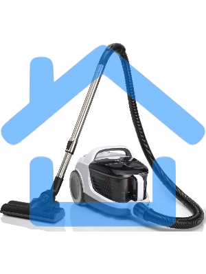 Пылесос Gorenje VC2101GALWCY белый/черный, 300/2100 Вт, уборка сухая, пылесборник контейнер, 3.3 л