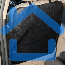 Накидка защитная Rexant на спинку переднего сиденья (60х50 см), ткань Оксфорд черного цвета